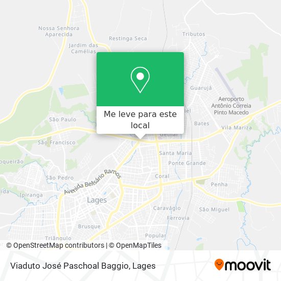 Viaduto José Paschoal Baggio mapa