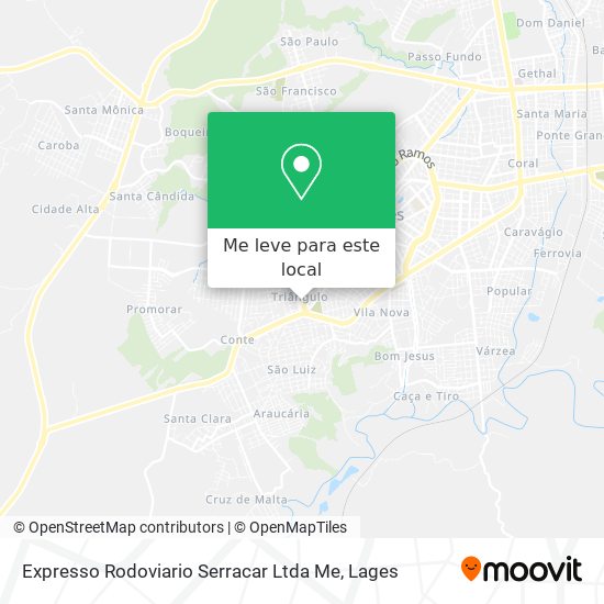 Expresso Rodoviario Serracar Ltda Me mapa