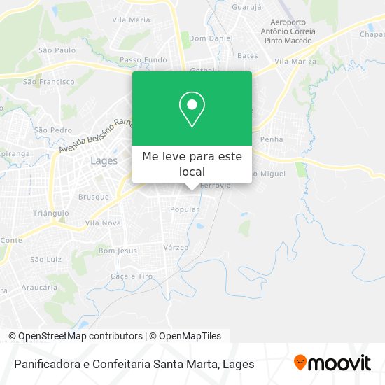 Panificadora e Confeitaria Santa Marta mapa