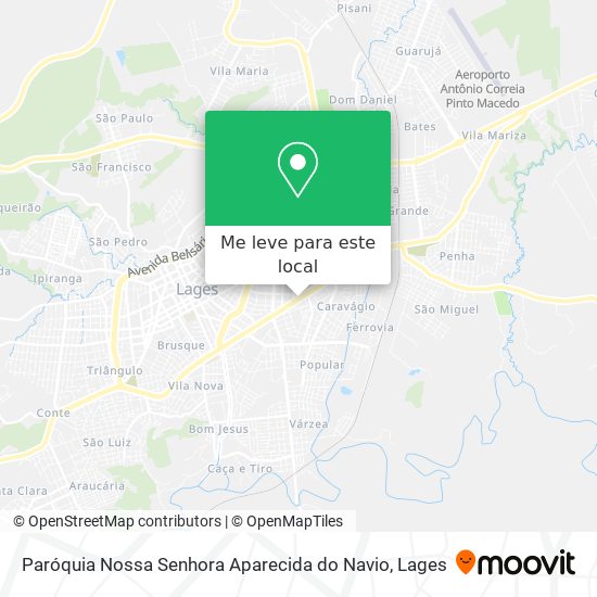 Paróquia Nossa Senhora Aparecida do Navio mapa