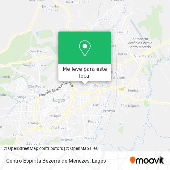 Centro Espirita Bezerra de Menezes mapa