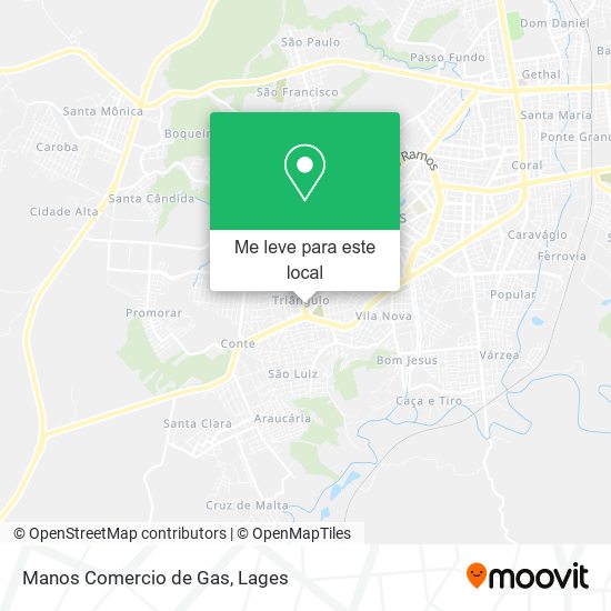 Manos Comercio de Gas mapa