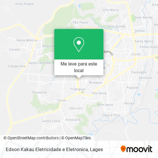 Edson Kakau Eletricidade e Eletronica mapa