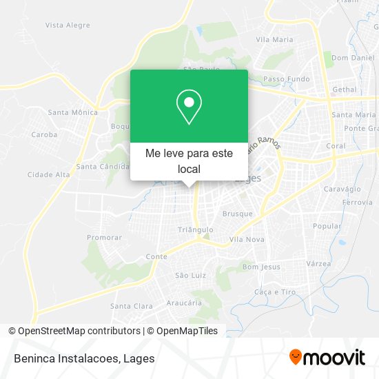 Beninca Instalacoes mapa