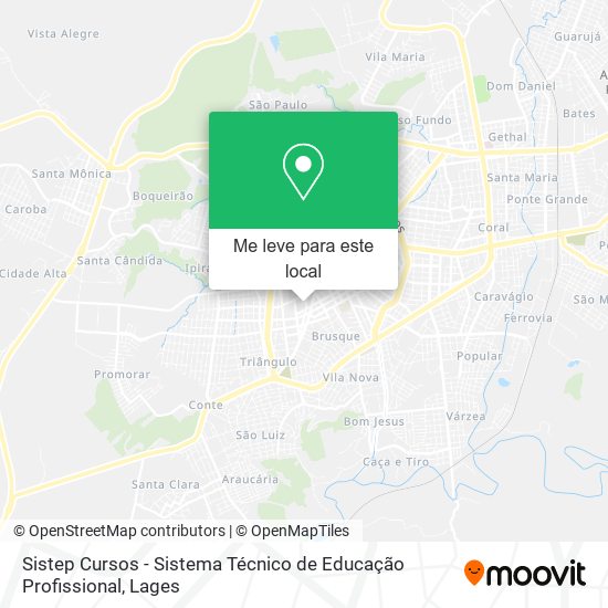 Sistep Cursos - Sistema Técnico de Educação Profissional mapa