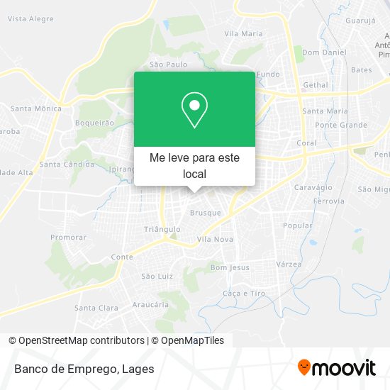 Banco de Emprego mapa