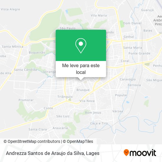 Andrezza Santos de Araujo da Silva mapa