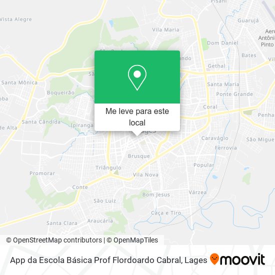 App da Escola Básica Prof Flordoardo Cabral mapa