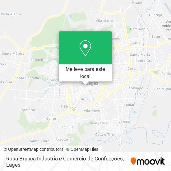 Rosa Branca Indústria e Comércio de Confecções mapa