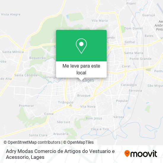 Adry Modas Comercio de Artigos do Vestuario e Acessorio mapa