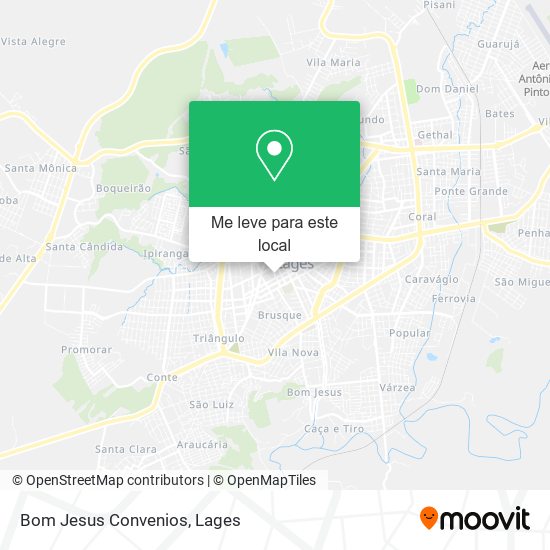 Bom Jesus Convenios mapa