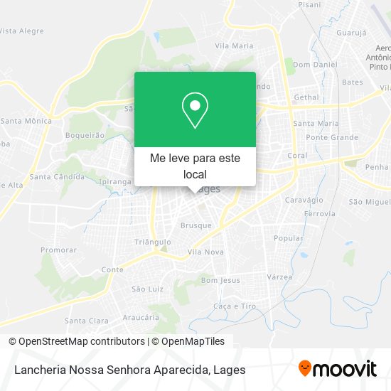 Lancheria Nossa Senhora Aparecida mapa