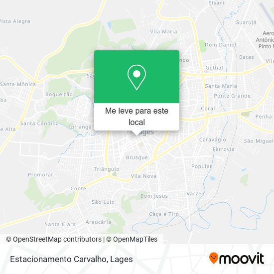 Estacionamento Carvalho mapa