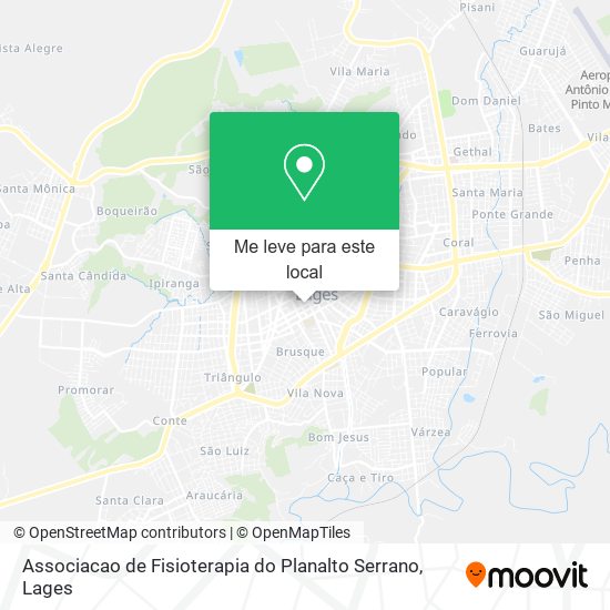 Associacao de Fisioterapia do Planalto Serrano mapa