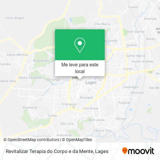 Revitalizar Terapia do Corpo e da Mente mapa