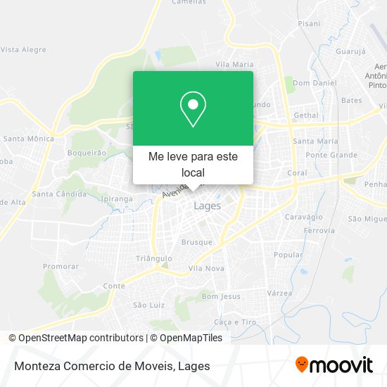 Monteza Comercio de Moveis mapa