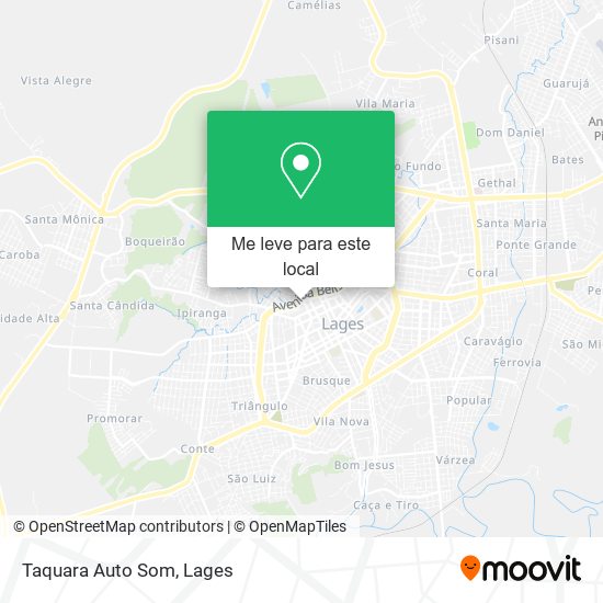 Taquara Auto Som mapa