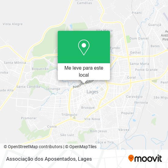 Associação dos Aposentados mapa