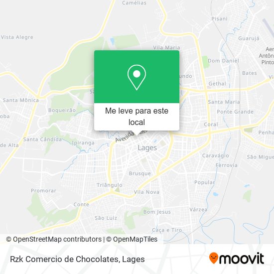 Rzk Comercio de Chocolates mapa