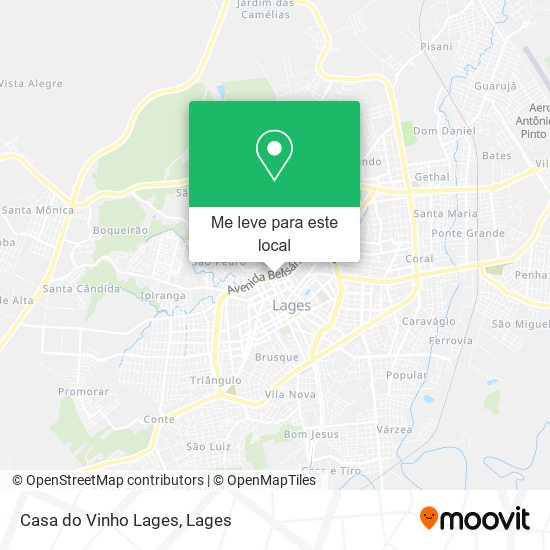 Casa do Vinho Lages mapa