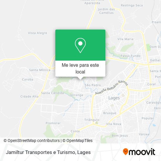 Jamiltur Transportes e Turismo mapa