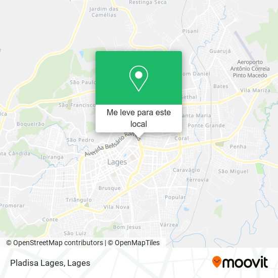 Pladisa Lages mapa