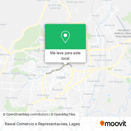 Rawal Comercio e Representacoes mapa