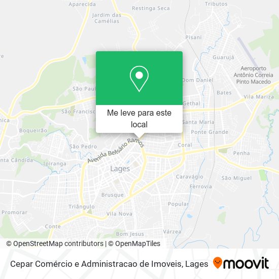 Cepar Comércio e Administracao de Imoveis mapa