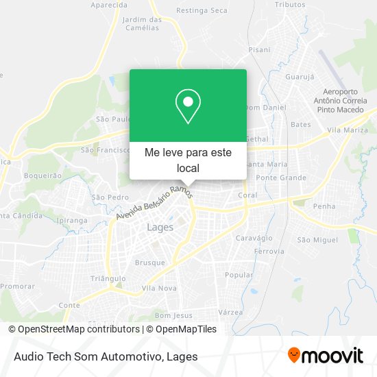 Audio Tech Som Automotivo mapa