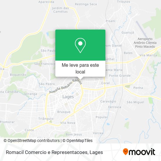 Romacil Comercio e Representacoes mapa