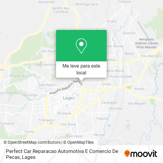 Perfect Car Reparacao Automotiva E Comercio De Pecas mapa