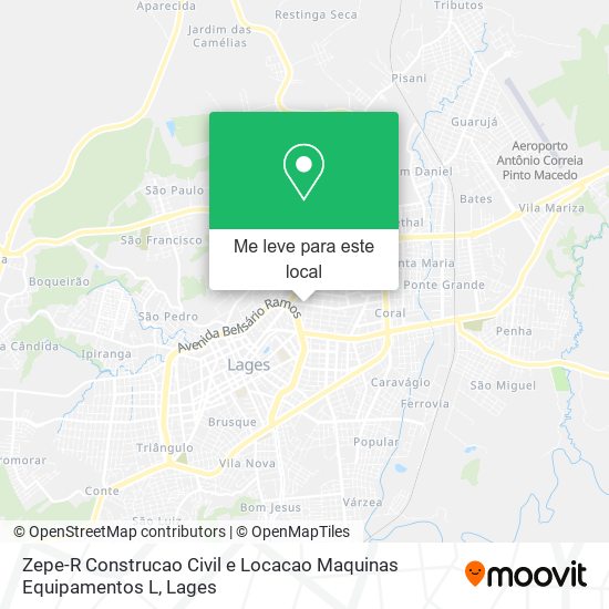 Zepe-R Construcao Civil e Locacao Maquinas Equipamentos L mapa