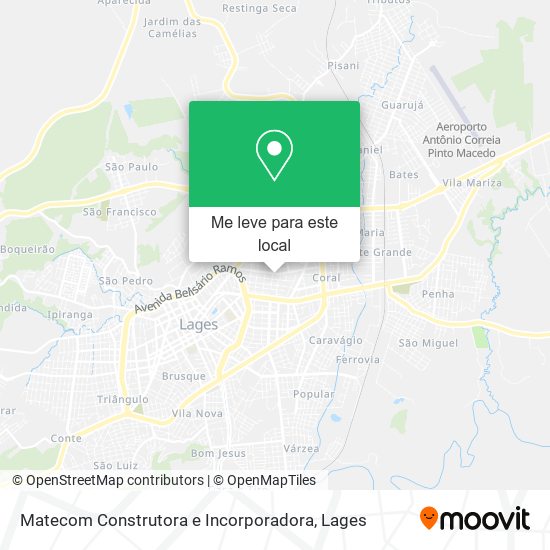 Matecom Construtora e Incorporadora mapa