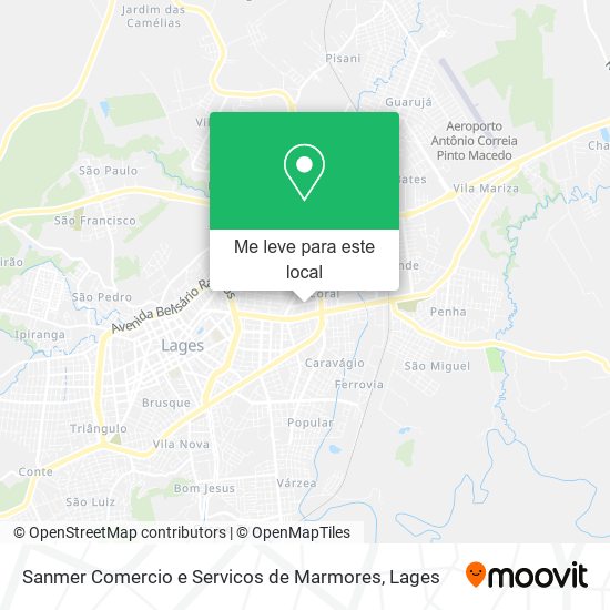 Sanmer Comercio e Servicos de Marmores mapa