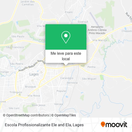 Escola Profissionalizante Ele and Ela mapa