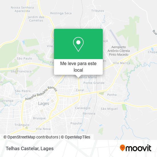 Telhas Castelar mapa