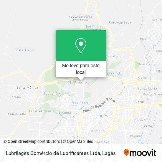 Lubrilages Comércio de Lubrificantes Ltda mapa