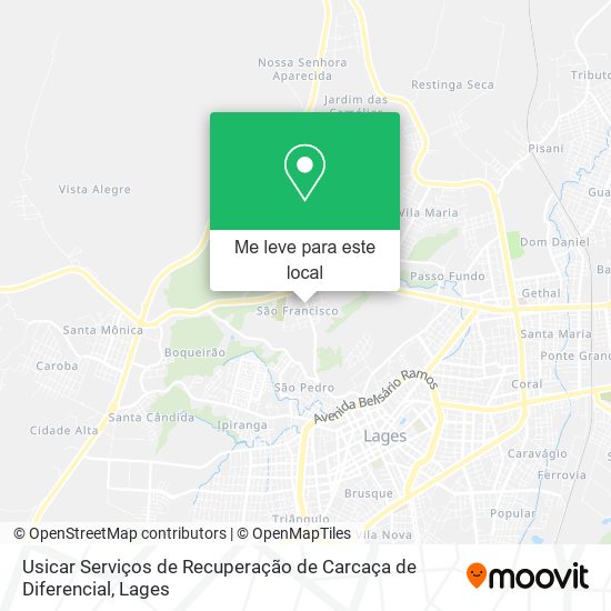 Usicar Serviços de Recuperação de Carcaça de Diferencial mapa
