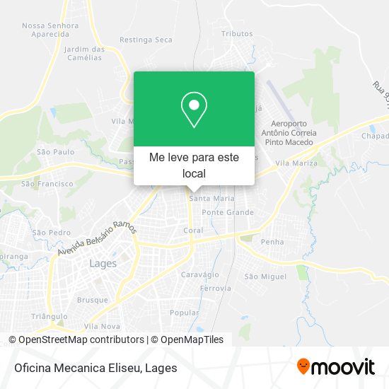 Oficina Mecanica Eliseu mapa