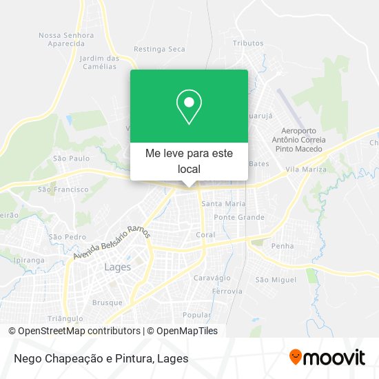 Nego Chapeação e Pintura mapa