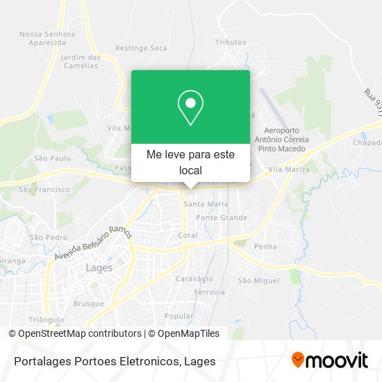 Portalages Portoes Eletronicos mapa