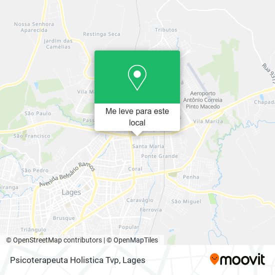 Psicoterapeuta Holistica Tvp mapa