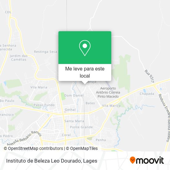 Instituto de Beleza Leo Dourado mapa