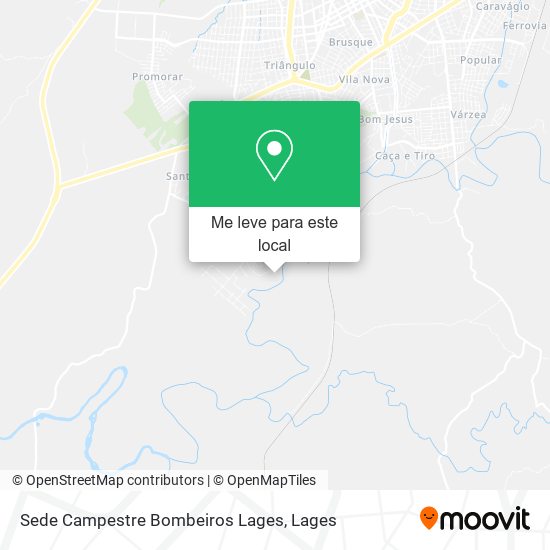Sede Campestre Bombeiros Lages mapa