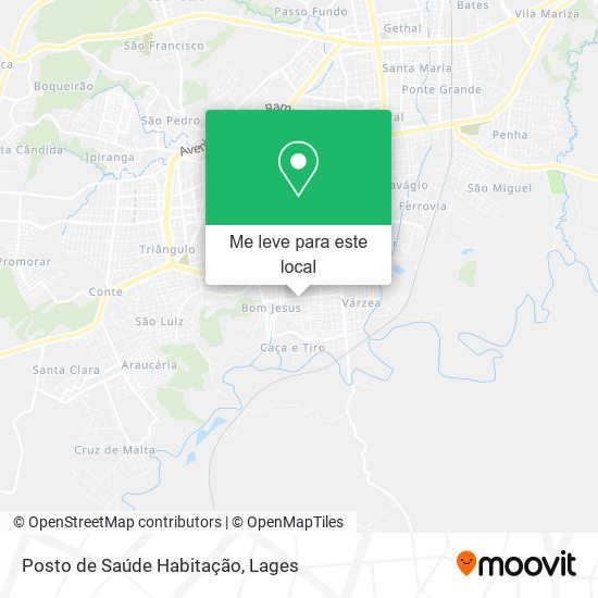 Posto de Saúde Habitação mapa