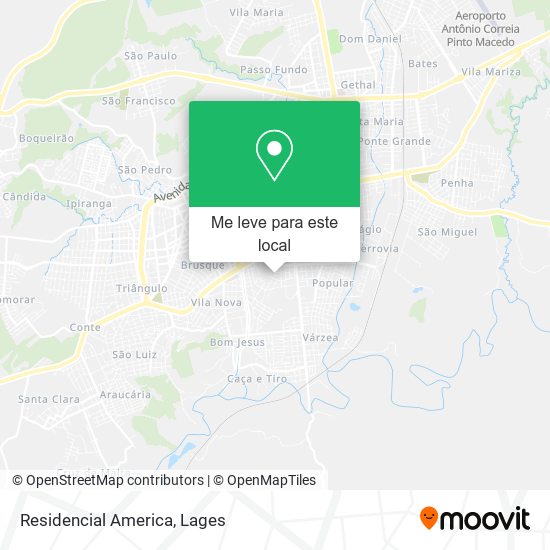 Residencial America mapa