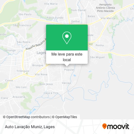 Auto Lavação Muniz mapa