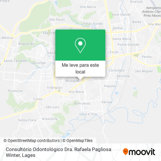 Consultório Odontológico Dra. Rafaela Pagliosa Winter mapa