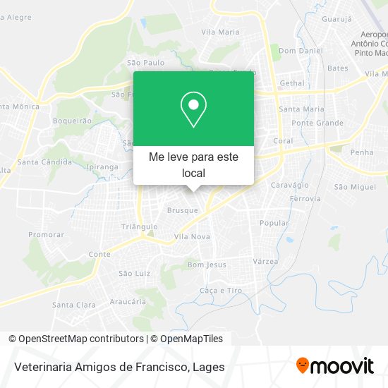 Veterinaria Amigos de Francisco mapa