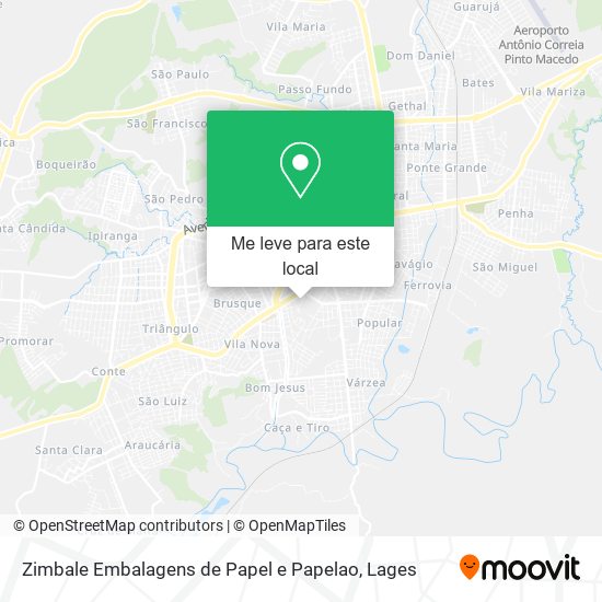 Zimbale Embalagens de Papel e Papelao mapa